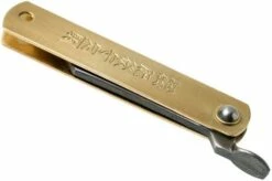 Higonokami Pocket Knife 5 Cm HIGO75RS, SK-carbon Steel, Messing -KNIVESANDTOOLS Sales KT HIGO75RS 04 higonokami