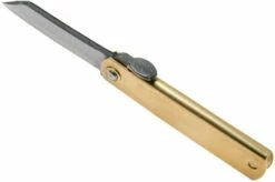 Higonokami Pocket Knife 5 Cm HIGO75RS, SK-carbon Steel, Messing -KNIVESANDTOOLS Sales KT HIGO75RS 06 higonokami