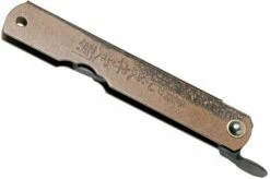 Higonokami Pocket Knife 7.3 Cm HIGOC2B, Blue Paper Steel, Brown Black Glitter -KNIVESANDTOOLS Sales KT HIGOC2B 04 higonokami