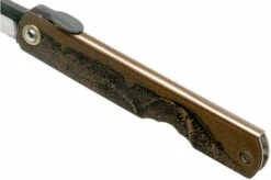 Higonokami Pocket Knife 7.3 Cm HIGOC2B, Blue Paper Steel, Brown Black Glitter -KNIVESANDTOOLS Sales KT HIGOC2B 06 higonokami