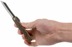 Higonokami Pocket Knife 7.3 Cm HIGOC2B, Blue Paper Steel, Brown Black Glitter -KNIVESANDTOOLS Sales KT HIGOC2B 07 higonokami