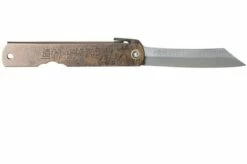 Higonokami Pocket Knife 7.3 Cm HIGOC2, Blue Paper Steel, Brown Black Glitter -KNIVESANDTOOLS Sales KT HIGOC2 02 higonokami