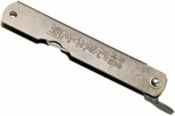 Higonokami Pocket Knife 7.3 Cm HIGOC2, Blue Paper Steel, Brown Black Glitter -KNIVESANDTOOLS Sales KT HIGOC2 04 higonokami