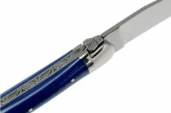 Forge De Laguiole 1211INTCBLEB 11cm, Blue Micarta, Laguiole Knife -KNIVESANDTOOLS Sales LA1211INTCBLEB 06 forge de laguiole