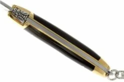 Forge De Laguiole Keychain Pocket Knife, Black Horn -KNIVESANDTOOLS Sales LA1270B 04 forge de laguiole la1270b 04