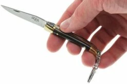 Forge De Laguiole Keychain Pocket Knife, Black Horn -KNIVESANDTOOLS Sales LA1270B 05 forge de laguiole la1270b 05