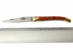 Forge De Laguiole - Natural Wood Folder, 3 Inch, Briarwood -KNIVESANDTOOLS Sales LA129BR 05 forge de laguiole vouwmes la129br d5