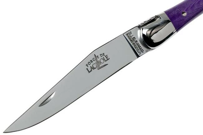 Forge De Laguiole 129INTCVIOBRI 9cm, Violet Micarta, Laguiole Knife 5 Forge De Laguiole 129INTCVIOBRI 9cm, Violet Micarta, Laguiole Knife - Image 3