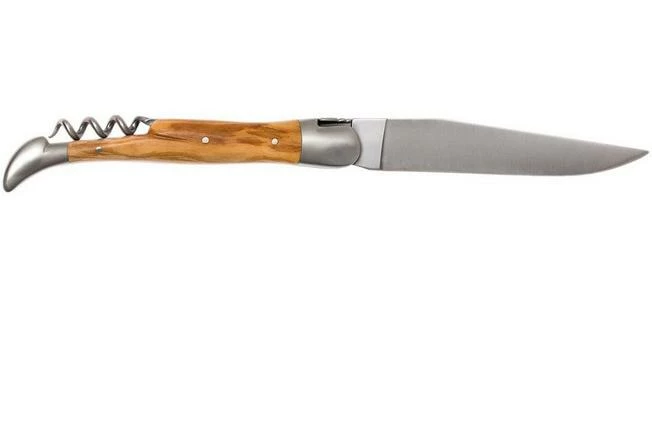 Forge De Laguiole With Corkscrew 22121INOL, Olive Wood 4 Forge De Laguiole With Corkscrew 22121INOL, Olive Wood - Image 2