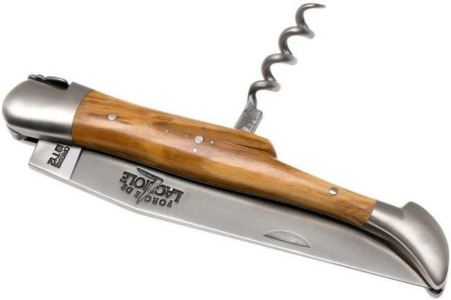 Forge De Laguiole With Corkscrew 22121INOL, Olive Wood 7 Forge De Laguiole With Corkscrew 22121INOL, Olive Wood - Image 5
