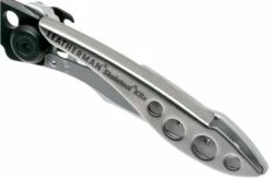 Leatherman Skeletool Knife KBx Black & Silver Pocket Knife Partially Serrated, Limited Edition 832617 -KNIVESANDTOOLS Sales LEKBX BS 06 leatherman