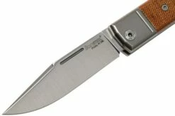 LionSteel BestMan BM1 CVN Natural Canvas Micarta Slipjoint Pocket Knife -KNIVESANDTOOLS Sales LI BM1 CVN 03 lionsteel