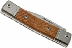 LionSteel BestMan BM1 CVN Natural Canvas Micarta Slipjoint Pocket Knife -KNIVESANDTOOLS Sales LI BM1 CVN 04 lionsteel