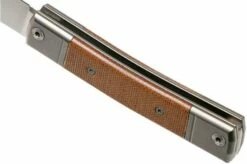 LionSteel BestMan BM1 CVN Natural Canvas Micarta Slipjoint Pocket Knife -KNIVESANDTOOLS Sales LI BM1 CVN 05 lionsteel