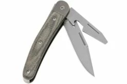 LionSteel Jack 2 Green Canvas Micarta JK2 CVG Pocket Knife -KNIVESANDTOOLS Sales LI JK2 CVG 02 lionsteel