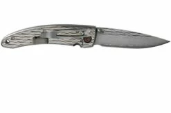 Mcusta Nami Small Damascus MC-0111D Pocket Knife -KNIVESANDTOOLS Sales MC 0111D 02 mcusta