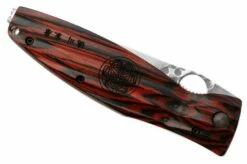 Mcusta MC-0183G Sengoku Tokugawa Ieyasu SPG2, Red Pakka Wood, Gentleman's Knife -KNIVESANDTOOLS Sales MC 0183G 06 mcusta