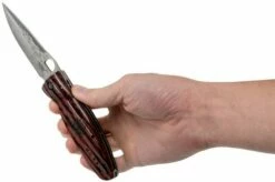 Mcusta MC-0183G Sengoku Tokugawa Ieyasu SPG2, Red Pakka Wood, Gentleman's Knife -KNIVESANDTOOLS Sales MC 0183G 08 mcusta