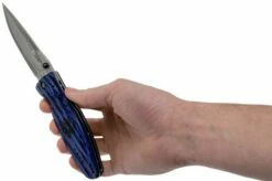 Mcusta MC-0186D Sengoku Date Masamune, Blue Pakkawood, Gentleman's Knife -KNIVESANDTOOLS Sales MC 0186D 08 mcusta