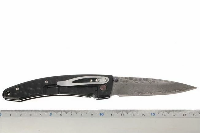 Mcusta Tsuchi Large, Handle/blade: Black Steel And Damascus 8 Mcusta Tsuchi Large, Handle/blade: Black Steel And Damascus - Image 6