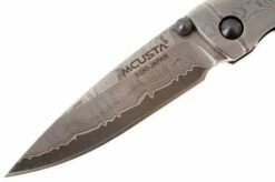 Mcusta MC-33D Shinra Take Folding Knife, Handle/blade: Damascus And Damascus -KNIVESANDTOOLS Sales MC33D 02 mcusta take damast mc33d d2