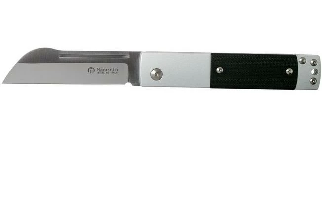 Maserin In-Estro Black Micarta 165/MCN Slipjoint Pocket Knife 3 Maserin In-Estro Black Micarta 165/MCN Slipjoint Pocket Knife