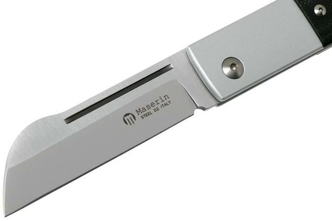 Maserin In-Estro Black Micarta 165/MCN Slipjoint Pocket Knife 5 Maserin In-Estro Black Micarta 165/MCN Slipjoint Pocket Knife - Image 3