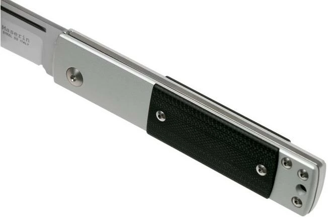 Maserin In-Estro Black Micarta 165/MCN Slipjoint Pocket Knife 9 Maserin In-Estro Black Micarta 165/MCN Slipjoint Pocket Knife - Image 7