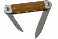 Maserin 60° Knife Sessantesimo 195/MCG Yellow Micarta Pocket Knife -KNIVESANDTOOLS Sales ME 195 MCG 02 maserin