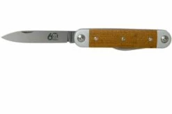 Maserin 60° Knife Sessantesimo 195/MCG Yellow Micarta Pocket Knife -KNIVESANDTOOLS Sales ME 195 MCG 03 maserin