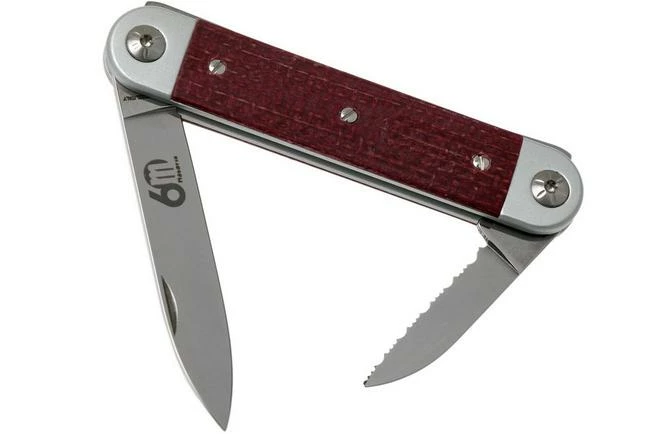 Maserin 60° Knife Sessantesimo 195/MCR Red Micarta Pocket Knife 3 Maserin 60° Knife Sessantesimo 195/MCR Red Micarta Pocket Knife