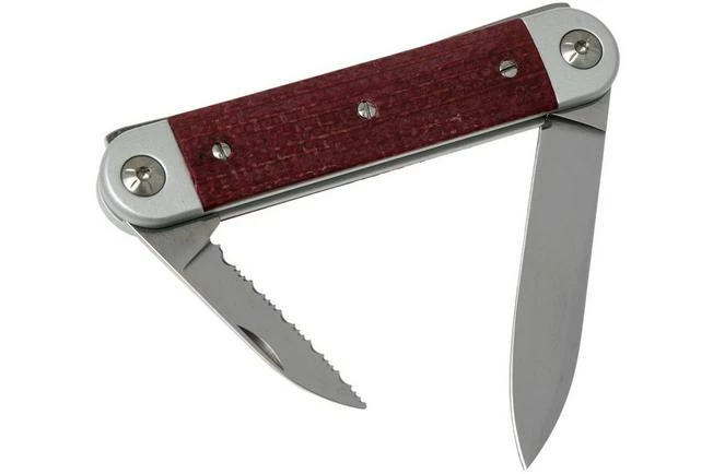 Maserin 60° Knife Sessantesimo 195/MCR Red Micarta Pocket Knife 4 Maserin 60° Knife Sessantesimo 195/MCR Red Micarta Pocket Knife - Image 2