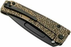 Medford Slim Midi Marauder S35VN Tanto Black PVD, Bronze Hammered Handle Pocket Knife -KNIVESANDTOOLS Sales MF 20 SMM 09 04 medford