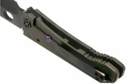 Medford 187DP Drop Point, Faced Flamed Tiger Stripe Ti, PVD Black D2, Pocket Knife -KNIVESANDTOOLS Sales MF 21 187DP 01 05 medford