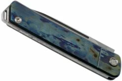 Medford Gentleman Jack S35VN, Tumbled Blade, Faced Galaxy Handle, Silver Hardware Pocket Knife -KNIVESANDTOOLS Sales MF 21 GJ 04 04 medford