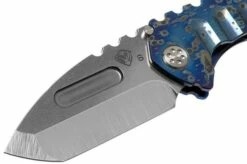 Medford Praetorian Genesis T S35VN, Tumbled Tanto Blade, Galaxy Handle, Silver Hardware Pocket Knife -KNIVESANDTOOLS Sales MF 21 GNT 01 03 medford