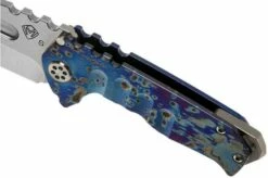 Medford Praetorian Genesis T S35VN, Tumbled Tanto Blade, Galaxy Handle, Silver Hardware Pocket Knife -KNIVESANDTOOLS Sales MF 21 GNT 01 07 medford