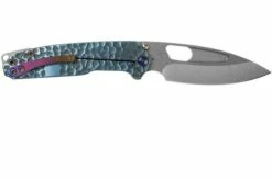 Medford Infraction, Tumbled S35VN, Aquamarine Peaks And Valleys Handle Pocket Knife, Greg Medford Design -KNIVESANDTOOLS Sales MF 21 IN 02 02 medford