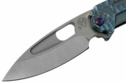 Medford Infraction, Tumbled S35VN, Aquamarine Peaks And Valleys Handle Pocket Knife, Greg Medford Design -KNIVESANDTOOLS Sales MF 21 IN 02 03 medford