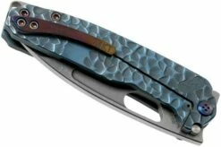 Medford Infraction, Tumbled S35VN, Aquamarine Peaks And Valleys Handle Pocket Knife, Greg Medford Design -KNIVESANDTOOLS Sales MF 21 IN 02 04 medford