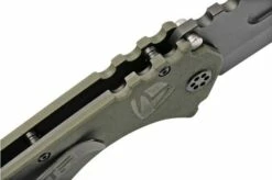 Medford Praetorian Scout M/P D2, Black Tanto Blade, OD Green G10 Pocket Knife -KNIVESANDTOOLS Sales MF 22 SP 01 06 medford