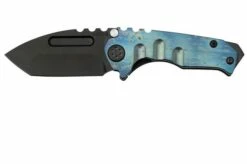 Medford Micro T, S45VN PVD Tanto Blade, Faced Flamed Galaxy Handle Pocket Knife