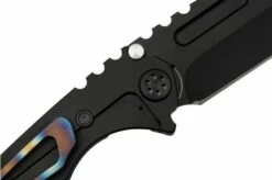 Medford Micro T, S45VN PVD Tanto Blade, Faced Flamed Galaxy Handle Pocket Knife -KNIVESANDTOOLS Sales MF 23 MT 01 05 medford