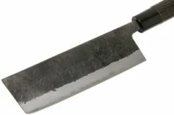 Munetoshi Nashiji Black Nakiri 16.5cm -KNIVESANDTOOLS Sales MINB001 03 munetoshi
