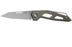 MKM Edge EG-TBR Bronze Stonewashed Titanium Pocket Knife, Graciut Design