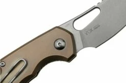 MKM Isonzo FX03M-2TBR, Cleaver Stonewashed Böhler M390 Bronze Titanium, Pocket Knife -KNIVESANDTOOLS Sales MMK FX03M 2TBR 05 mkm
