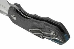 MKM Isonzo FX03M-3CM Clip Point Marble Carbon Fiber Pocket Knife, Jesper Voxnaes Design -KNIVESANDTOOLS Sales MMK FX03M 3CM 04 mkm