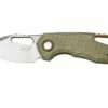 MKM Isonzo FX03M-3GC Clippoint M390, Green Canvas Micarta Pocket Knife, Jesper Voxnaes Design -KNIVESANDTOOLS Sales MMK FX03M 3GC 01 mkm