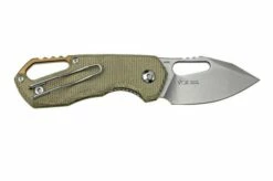 MKM Isonzo FX03M-3GC Clippoint M390, Green Canvas Micarta Pocket Knife, Jesper Voxnaes Design -KNIVESANDTOOLS Sales MMK FX03M 3GC 02 mkm