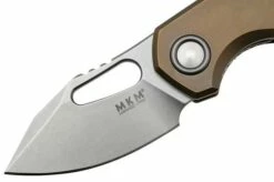 MKM Isonzo FX03M-3TBR, Clip Point Stonewashed Böhler M390 Bronze Titanium, Pocket Knife -KNIVESANDTOOLS Sales MMK FX03M 3TBR 03 mkm